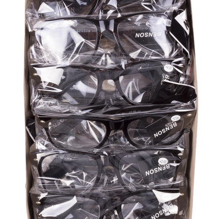 Leesbril fashion black mix – Glasmaat hoogte 43 mm, breedte 54 mm, 146 mm, 43 mm