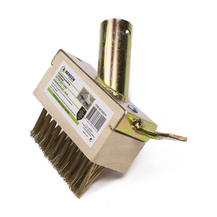 Voegenstaalborstel 3-rijen met Messinghouder voor Onkruidverwijdering