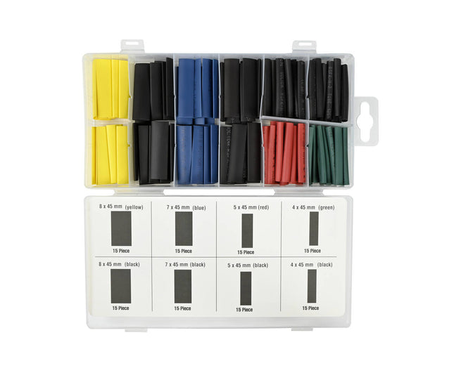 Krimpkous Set 120 dlg Kleur - Voor Kabelorganisatie en Veiligheid