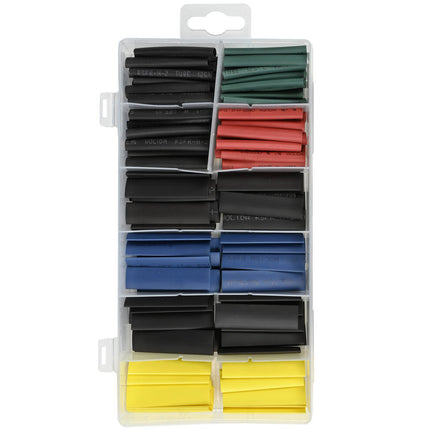 Krimpkous Set 120 dlg Kleur - Voor Kabelorganisatie en Veiligheid