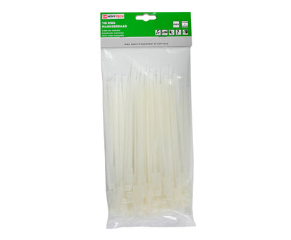 Markeerbare Tie Ribs 4.8x190mm 100st Wit - Bundelen & Organiseren