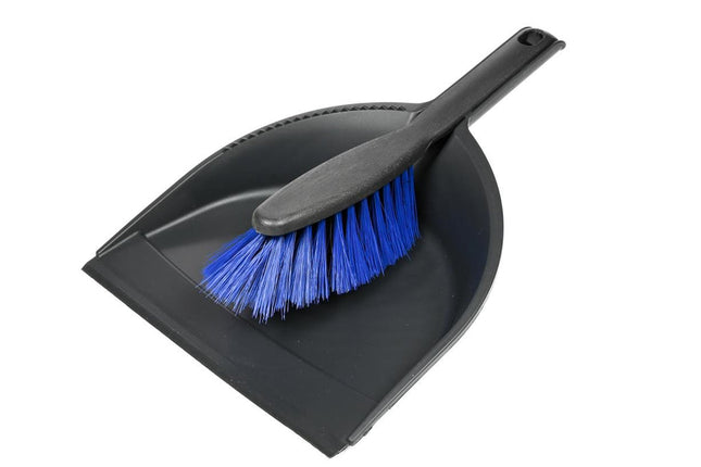 Stoffer en blik 21,5 cm – Materiaal kunststof, Voor het opruimen van klein vuil en stof