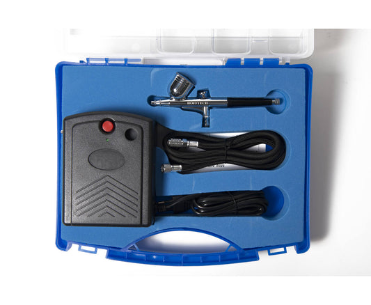 Airbrush Kit 220V - Dual-Action Set voor Modelbouw en Taartdecoratie