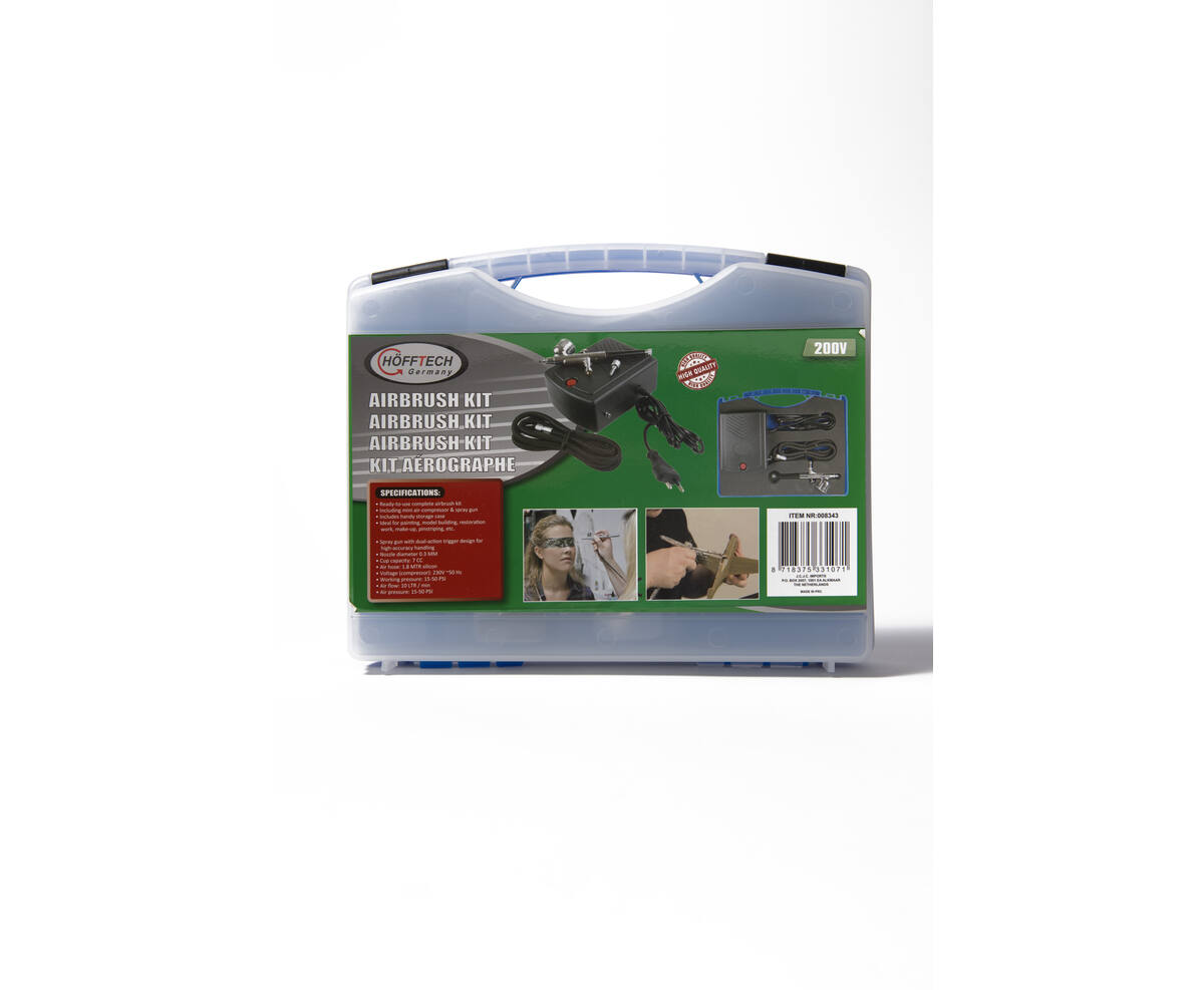 Airbrush Kit 220V - Dual-Action Set voor Modelbouw en Taartdecoratie