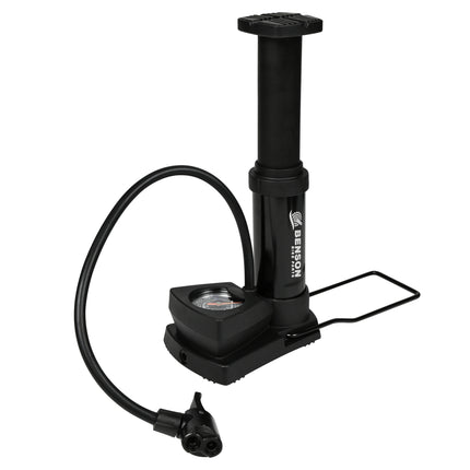 Voetpomp met manometer – Lengte slang ca. 40 cm, Druk max. 6 bar / 85 PSI, 40 cm