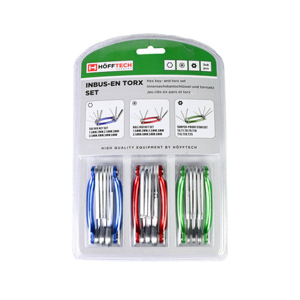 Inbus + Torx Sleutelset 24 dlg - Voor Fiets- en Meubelreparaties