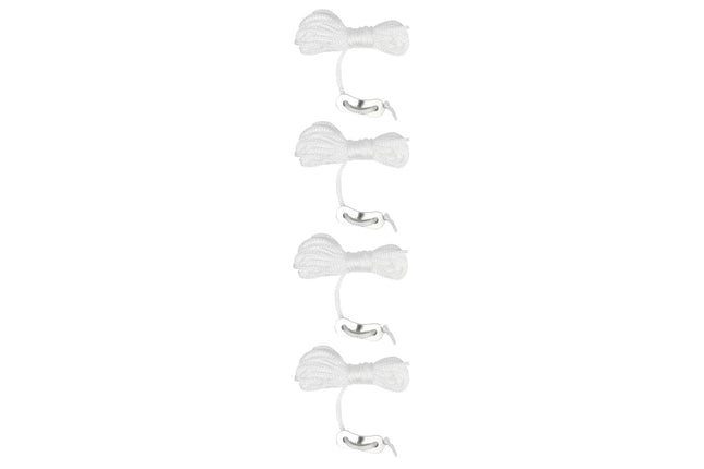 Touw scheerlijn 4 mm x 3.5 mtr + klemmen – Dikte scheerlijn ca. 0,4 cm., 3,5 meter