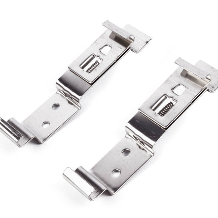 RVS Kentekenplaat Clip Set 2-dlg voor Auto's en Aanhangers