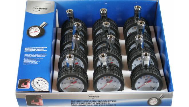 Bandenspanningsmeter display