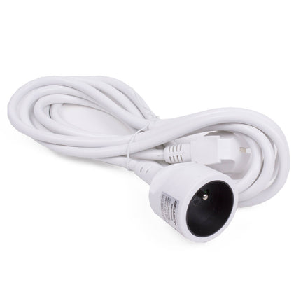 Verlengsnoer 5m 3G1.5MM² A-pin, 16A/250V, max 3500W, FR/BE gebruik