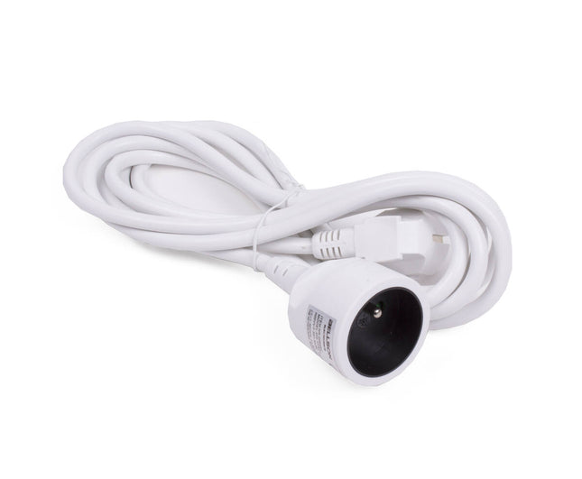 Verlengsnoer 5m 3G1.5MM² A-pin, 16A/250V, max 3500W, FR/BE gebruik