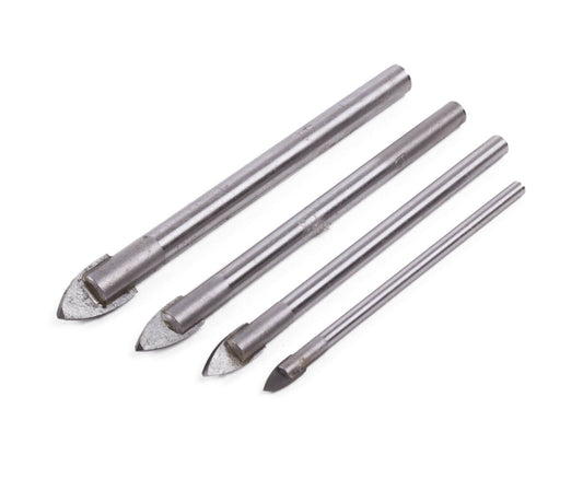 Glasboorset 4 dlg 3-8 mm voor precisieboren in tegels en spiegels