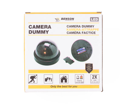 Realistische Dummy Camera met LED, Voor Binnen/Buiten, Werkt op 2x AA.