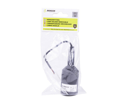 Zwarte E27 Verhuisfitting - Ideaal voor Snelle Verbouw- of Verhuisverlichting