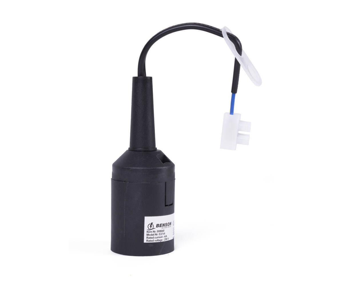 Zwarte E27 Verhuisfitting - Ideaal voor Snelle Verbouw- of Verhuisverlichting