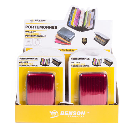 Portemonnee alu mix display