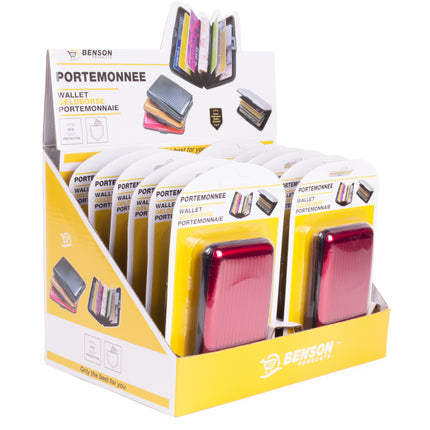 Portemonnee alu mix display