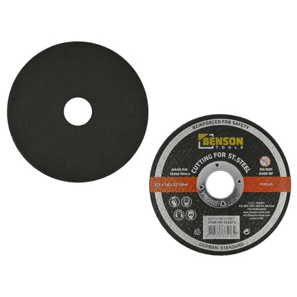Doorslijpschijf RVS ø115x1.0x22.2 mm voor nauwkeurig snijden RVS.