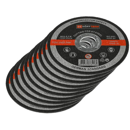 Doorslijpschijf RVS ø115x1.0x22.2 mm voor nauwkeurig snijden RVS.