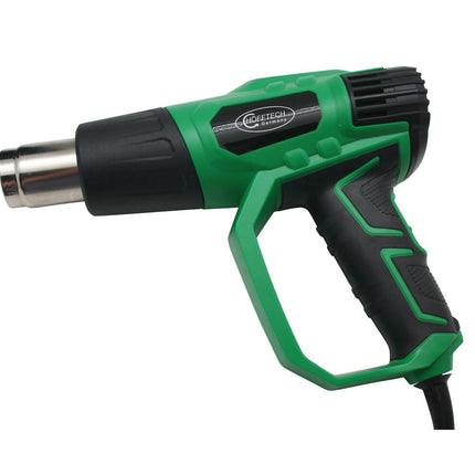 Heteluchtpistool 2000W: Verf verwijderen, 400/600°C, koffer inbegrepen.