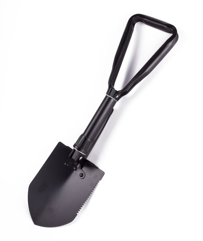 Schep opklapbaar multifunctioneel – Kleur zwart, Materiaal staal, Totale lengte 57,5 cm