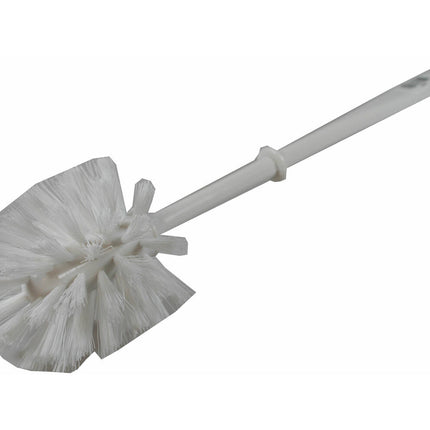 Witte WC Borstel, Nylon Haren, Kunststof Handvat, 9x38 cm