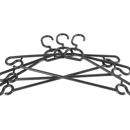 Kledinghangers 3 dlg Zwart - Stevige Ondersteuning voor Diverse Kleding