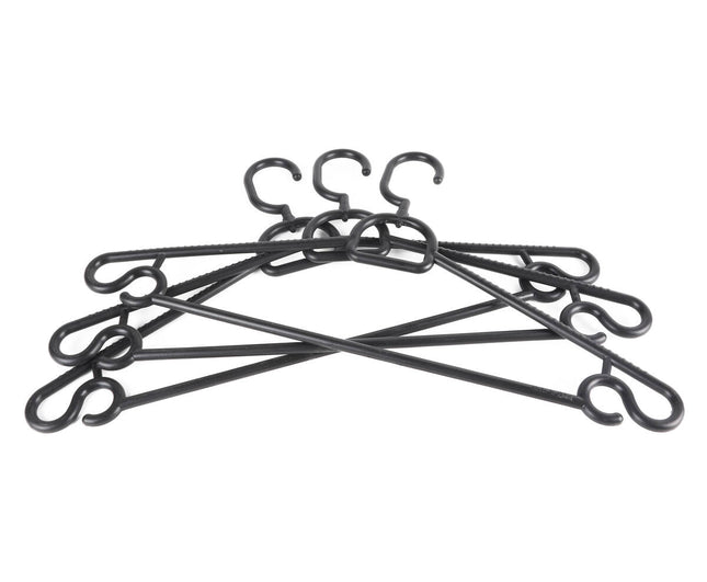 Kledinghangers 3 dlg Zwart - Stevige Ondersteuning voor Diverse Kleding