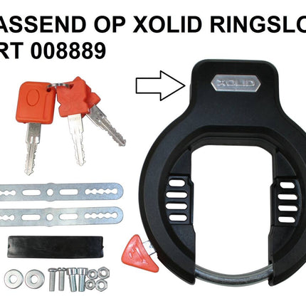 Xolid Insteekketting 5.5x1100mm - Past op Ringslot 008889, Fietsbeveiliging