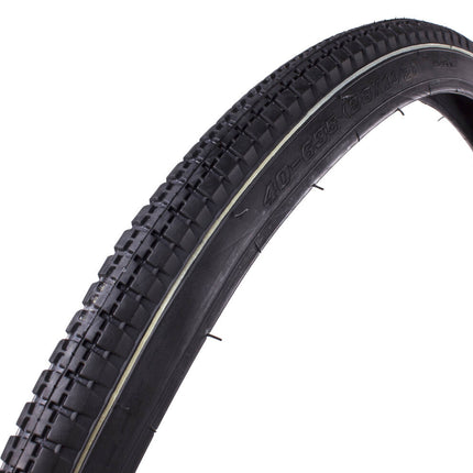 Fiets Buitenband 28x1 1/2 Wit Lijn, ETRTO 40-635, Stads- en Toertochten