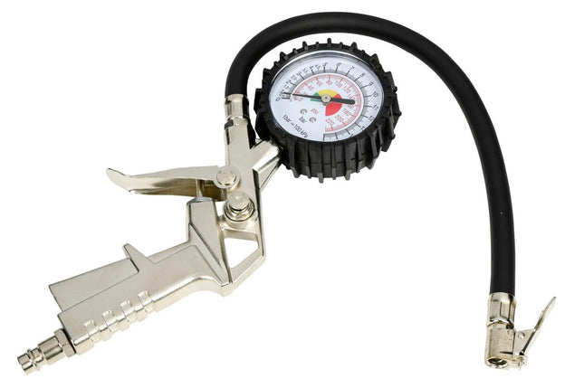 Bandendrukmeter 0-12 bar voor compressor, ideaal voor autobanden