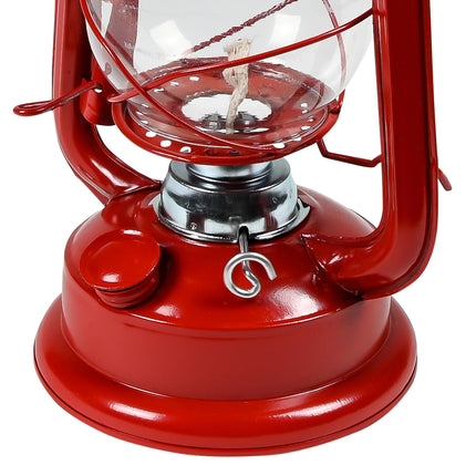 Stormlantaarn 30 cm kleur – mix van 12 6 zilver / 3 rood / 3 zwart