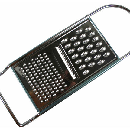 Rasp Plat Chroom 11x31 cm - Raspt Kaas, Groenten en Fruit Moeiteloos
