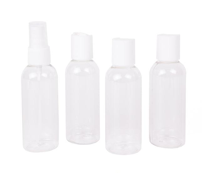 Reisflesjes set 4 dlg – Voor op reis