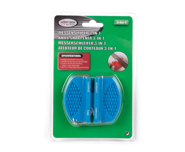 Messenslijper 3-in-1 Profi - RVS & Keramiek, Voor Messen & Scharen