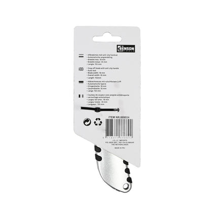 Afbreekmes 18 mm Aluminium - Snijdt papier en karton moeiteloos
