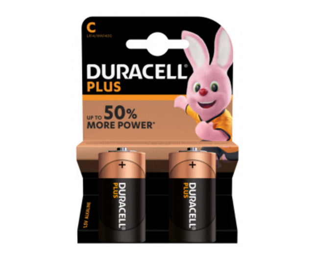 Duracell Plus C Batterijen (LR14) 2-pack - Ideaal voor speelgoed en lampen