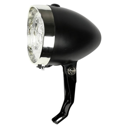 Fietskoplamp 3 LED Zwart, Voorvorkmontage, 3x AAA, Stijlvolle Verlichting