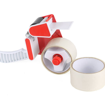 Tape Dispenser met 2 Rollen van 15m, Ideaal voor Kantoor en Verpakken