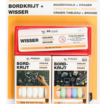 Bordkrijt + wisser