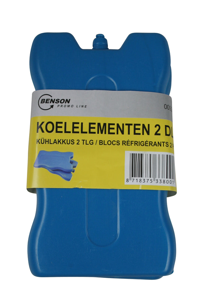 Koelelementen 2 dlg – Lxbxh 160x95x20 mm.