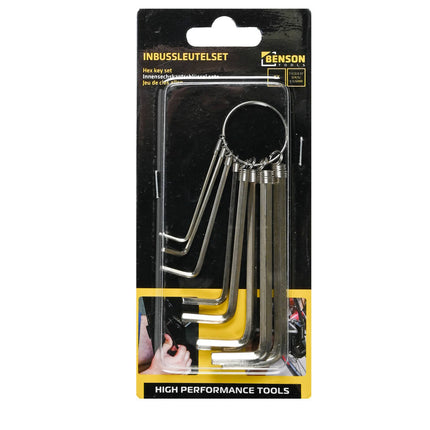 Inbus Sleutelset 8-delig 1.5-6.0 mm voor fietsen en meubels repareren
