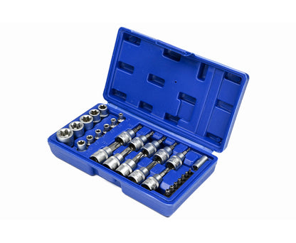 Torx Bit/Dop Set 30-dlg Cr-V: Meubelmontage & Auto-onderhoud