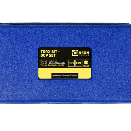 Torx Bit/Dop Set 30-dlg Cr-V: Meubelmontage & Auto-onderhoud