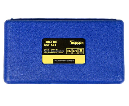 Torx Bit/Dop Set 30-dlg Cr-V: Meubelmontage & Auto-onderhoud