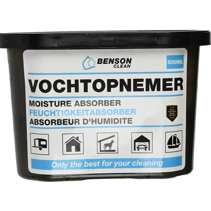 Vochtopnemer 500ml - Absorbeert vocht in kelder, auto, camper.