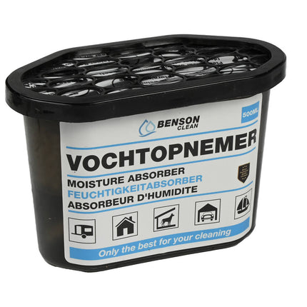 Vochtopnemer 500ml - Absorbeert vocht in kelder, auto, camper.