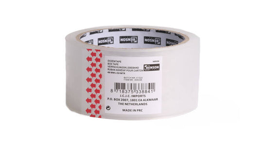 Dozentape transparant 50 mtr x 48 mm actie