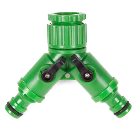 Water Snelkoppeling 2-Weg, 1/2"-3/4", Voor Tuinslangen Aansluiten