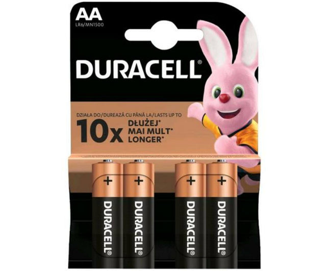 Duracell AA LR6 Batterijen 4-Pack - Voor Speelgoed en Elektronica